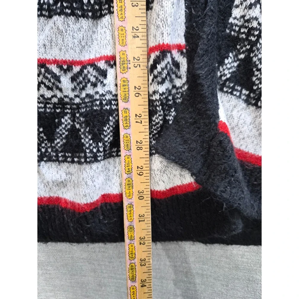 Merona Cardigan Sweater Womens XL Multicolor Striped Tight Knit Open Front